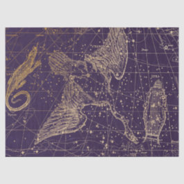 Goud Galaxy Sterrenkaart Serie Design 12 Tissuepapier