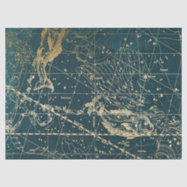 Goud Galaxy Sterrenkaart Serie Design 4 Tissuepapier