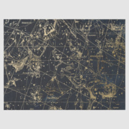 Goud Galaxy Sterrenkaart Serie Ontwerp 1 Tissuepapier