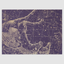 Goud Galaxy Sterrenkaart Serie Ontwerp 3 Tissuepapier