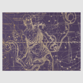 Goud Galaxy Sterrenkaart Serie Ontwerp 9 Tissuepapier