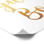 Goud gastenboek. Poster. Folie, effect Poster (Hoek)
