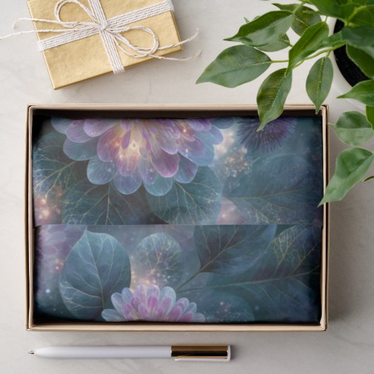 Goud Geaderde Schemerbloesem Decoupage Tissuepapier (Geschenk)