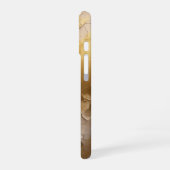 Goud gebarsten iPhone 16 hoesje (Linkerkant)
