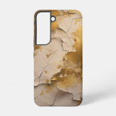 Goud gebarsten samsung galaxy hoesje (Achterkant)