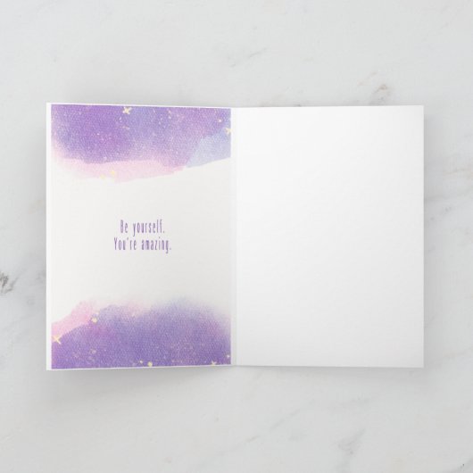 Goud Geborduurd Elegant Verjaardag Wenskaart Kaart (Binnen)