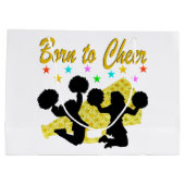 GOUD GEBOREN OM MEGAPHONE CHEERLEADER TE JUICHEN GROOT CADEAUZAKJE (Achterkant)