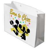 GOUD GEBOREN OM MEGAPHONE CHEERLEADER TE JUICHEN GROOT CADEAUZAKJE (Achterkant Gekanteld)