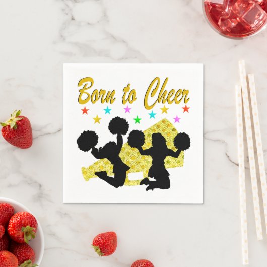 GOUD GEBOREN OM MEGAPHONE CHEERLEADER TE JUICHEN SERVETTEN (Insitu)