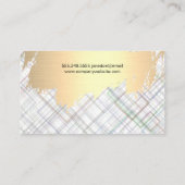 Goud geborsteld | Abstracte moderne kunst | Arties Visitekaartje (Achterkant)