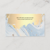 Goud geborsteld | Abstracte moderne kunst Visitekaartje (Achterkant)