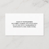 Goud geborsteld | Achtergrond marmer Visitekaartje (Achterkant)