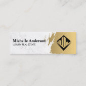 Goud geborsteld | Artiest Wardrobe | Onroerend goe Mini Visitekaartje (Voorkant)