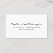 Goud geborsteld | Basket Weave Background Visitekaartje (Achterkant)