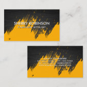 Goud geborsteld | Donkere metalen Visitekaartje (Voorkant / Achterkant)