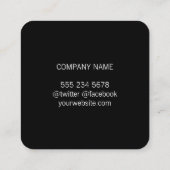 Goud geborsteld / Gespikkeld Vierkante Visitekaartje (Achterkant)