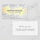 Goud geborsteld / Goudgespeculeerd Visitekaartje (Voorkant / Achterkant)