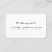 Goud geborsteld / Goudgespeculeerd Visitekaartje (Achterkant)