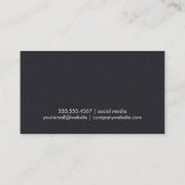 Goud geborsteld leder Gouden Metallic II Visitekaartje (Achterkant)