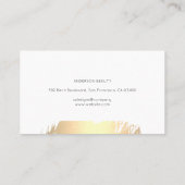 Goud geborsteld | Makeup Palette | Beauticien Visitekaartje (Achterkant)