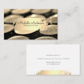 Goud geborsteld | Makeup Palette | Beauticien Visitekaartje (Voorkant / Achterkant)
