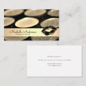 Goud geborsteld | Makeup Palette | Kiss Visitekaartje (Voorkant / Achterkant)