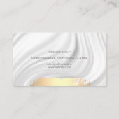 Goud geborsteld | Makeup Palette | Zijde Draperie Visitekaartje (Achterkant)