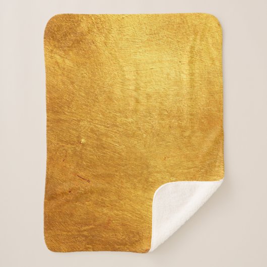 Goud geborsteld metaal sherpa deken (Voorkant)