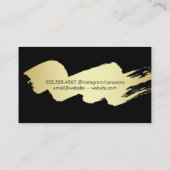 Goud geborsteld / nagels visitekaartje (Achterkant)