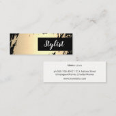 Goud geborsteld / Stijllijst Mini Visitekaartje (Voorkant / Achterkant)