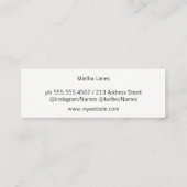 Goud geborsteld / Stijllijst Mini Visitekaartje (Achterkant)