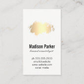 Goud geborsteld visitekaartje (Achterkant)