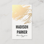 Goud geborsteld visitekaartje (Voorkant)