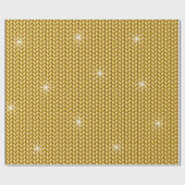 goud gebreide achtergrond inpakpapier (Vlak)