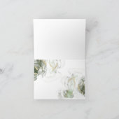 Goud Gedempte Saliegroene Inkt Bedankkaart (Binnen)