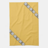 Goud Geel Grijze moderne keukendoeken 4 Theedoek (Verticaal)