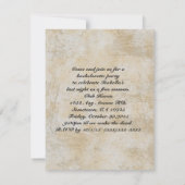 Goud geëmbosseerde uitziende Steamunk-huwelijk Kaart (Achterkant)