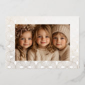 Goud geëtst Verheug Kerstmis Kaart (Achterkant)