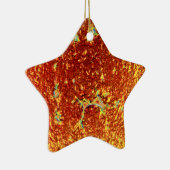 Goud gefuseerd glas keramisch ornament (Rechts)