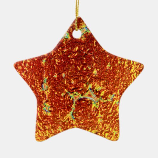Goud gefuseerd glas keramisch ornament (Voorkant)