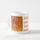 Goud gefuseerd glas koffiemok (Voorkant links)