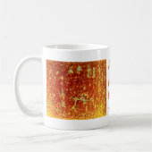 Goud gefuseerd glas koffiemok (Links)