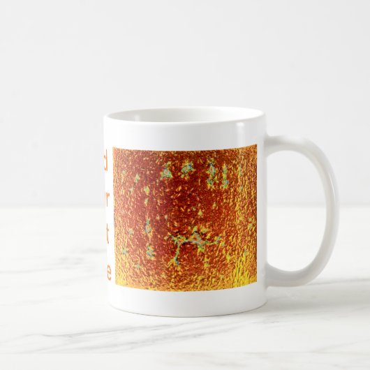 Goud gefuseerd glas koffiemok (Rechts)
