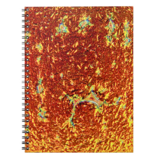 Goud gefuseerd glas notitieboek (Voorkant)