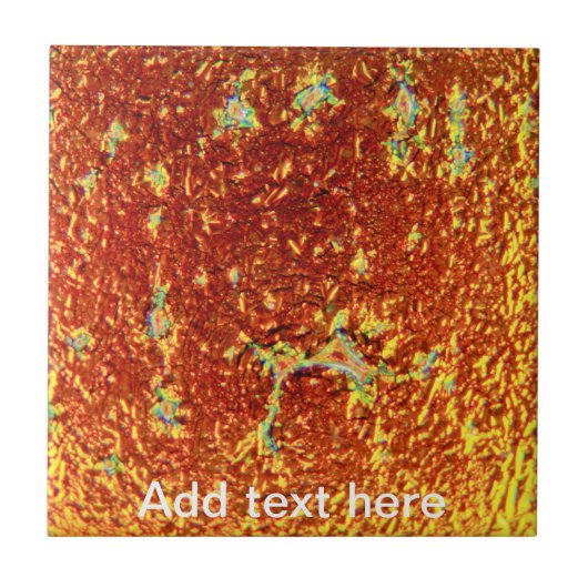 Goud gefuseerd glas tegeltje (Voorkant)