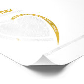 Goud geheugen van mijn kleindochterjeugd foto afdruk (Hoek)