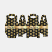 Goud gekleurd Snowflake Patroon voor Vor Box Bedankdoosjes (Uitgevouwen)