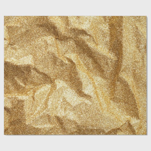 Goud gekreukeld papier textuur abstracte achtergro (Vlak)