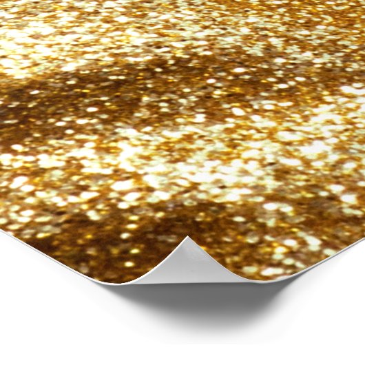 Goud gekreukeld papier textuur abstracte achtergro poster (Hoek)