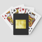 Goud-gelamineerd Zwart -II Pokerkaarten (Achterkant)